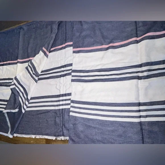 💖5 for $50💖Bench Blue, white and pink Striped Poncho - Picture 8 of 11